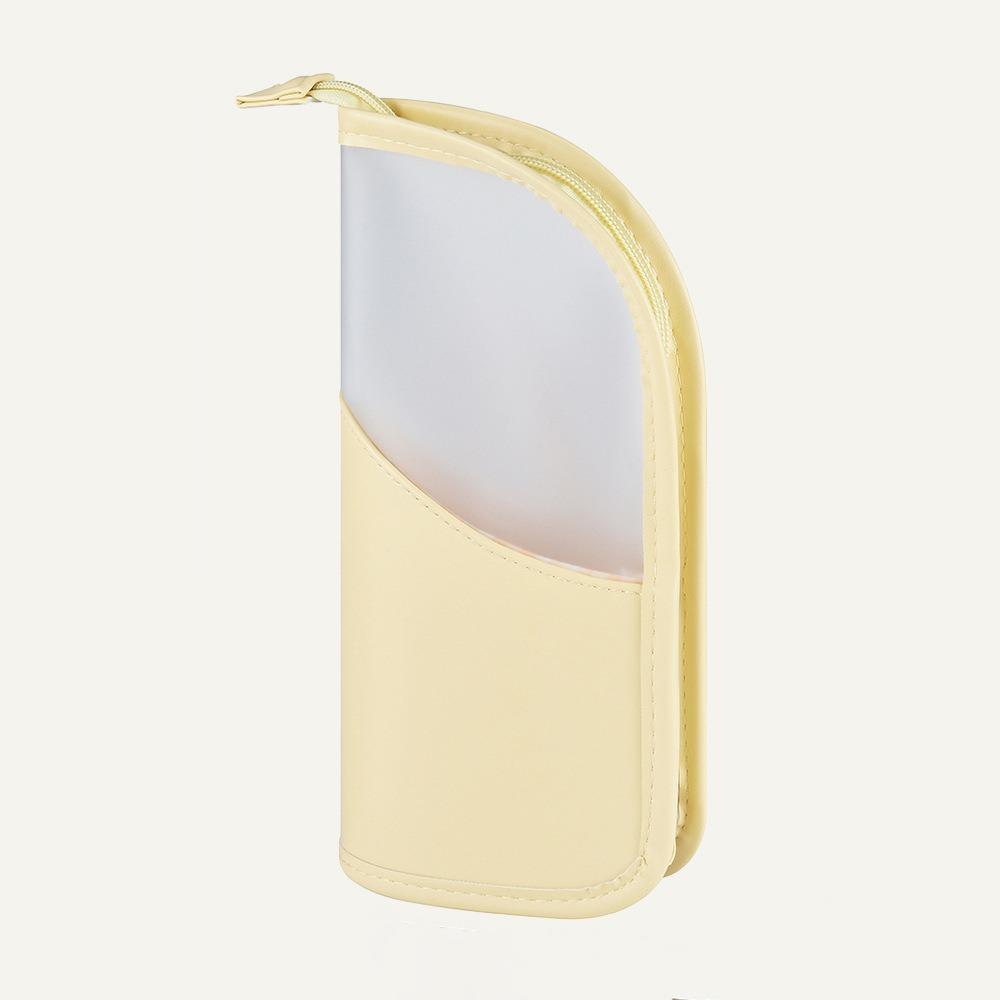 

Waterproof Toothbrush Toiletry Pouch Zipper Closure Makeup Brush Case Makeup Organizer жовтий