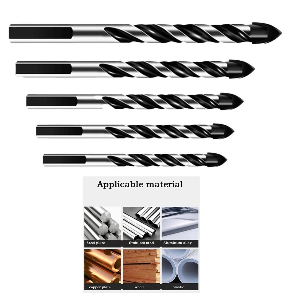 Rukojeť trojúhelníkového tvaru 5ks vrtáků do dřeva 3/4/5/6/6mm cihla