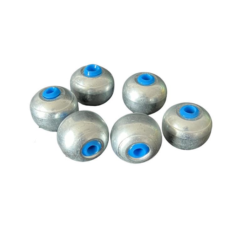 Hollow Lead Sinker with Bead-shaped Ceramic Ring - Wind-resistant Silver Carp Bighead Fishing Tackle Accessories