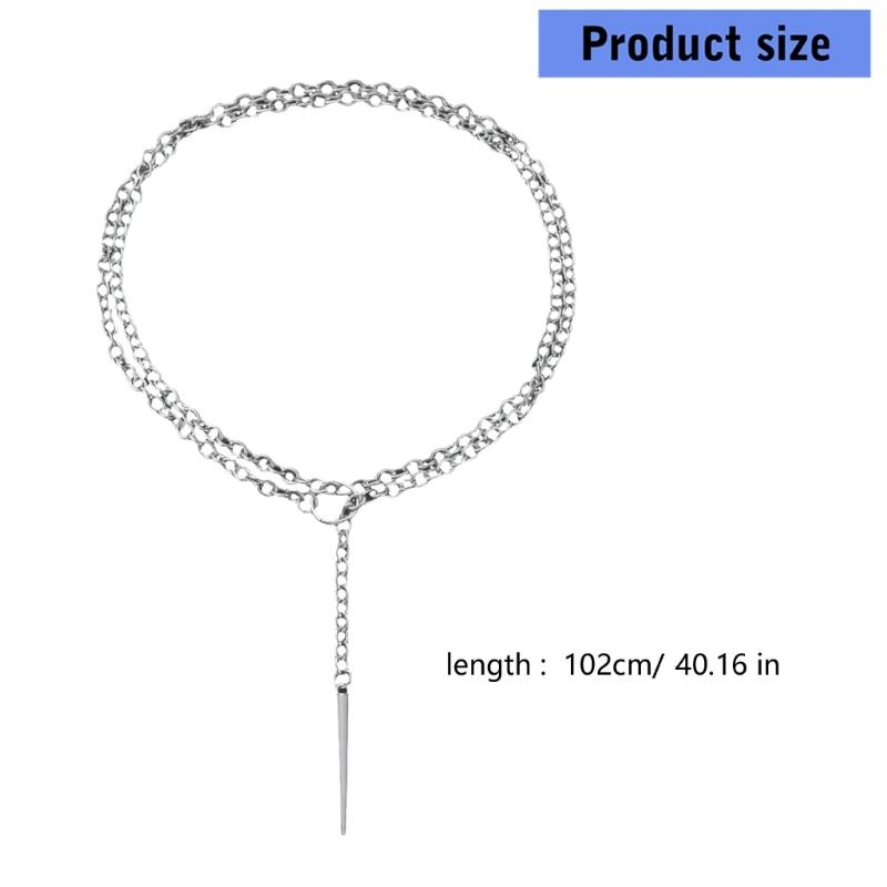 Geometric Statement Necklace Zinc Alloy Gothic Pendant Neckchain For Bold Fashion Look And Everyday Wear