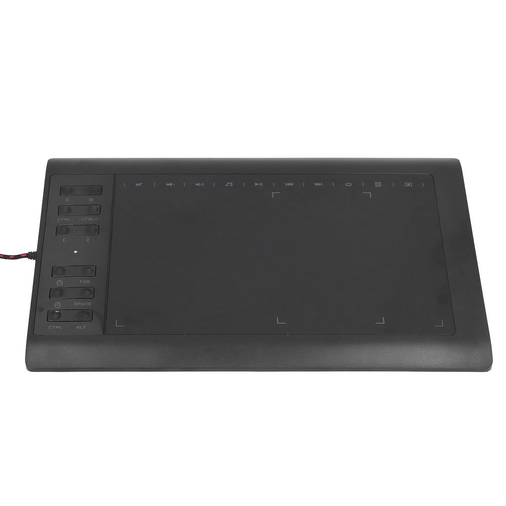 Graphics Drawing Tablet 233PPS 5080LPI 8192 Level Pressure Sensitivity Graphics Tablet for Desktop