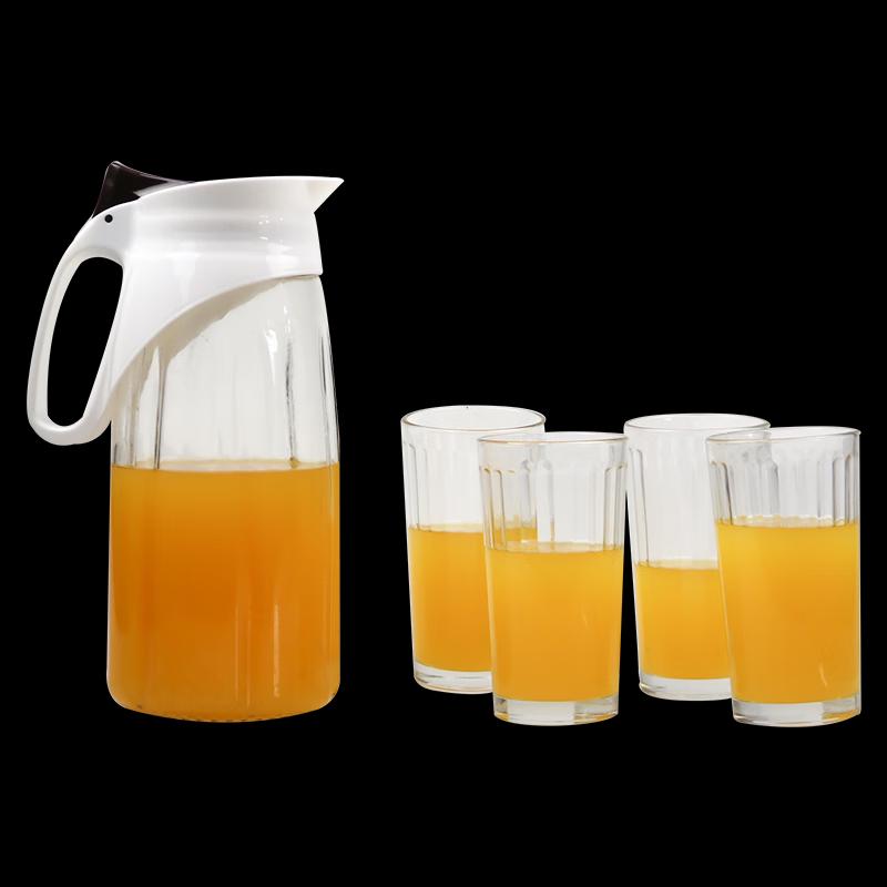 Yileya Portable 5-Piece Borosilicate Glass Tea Set