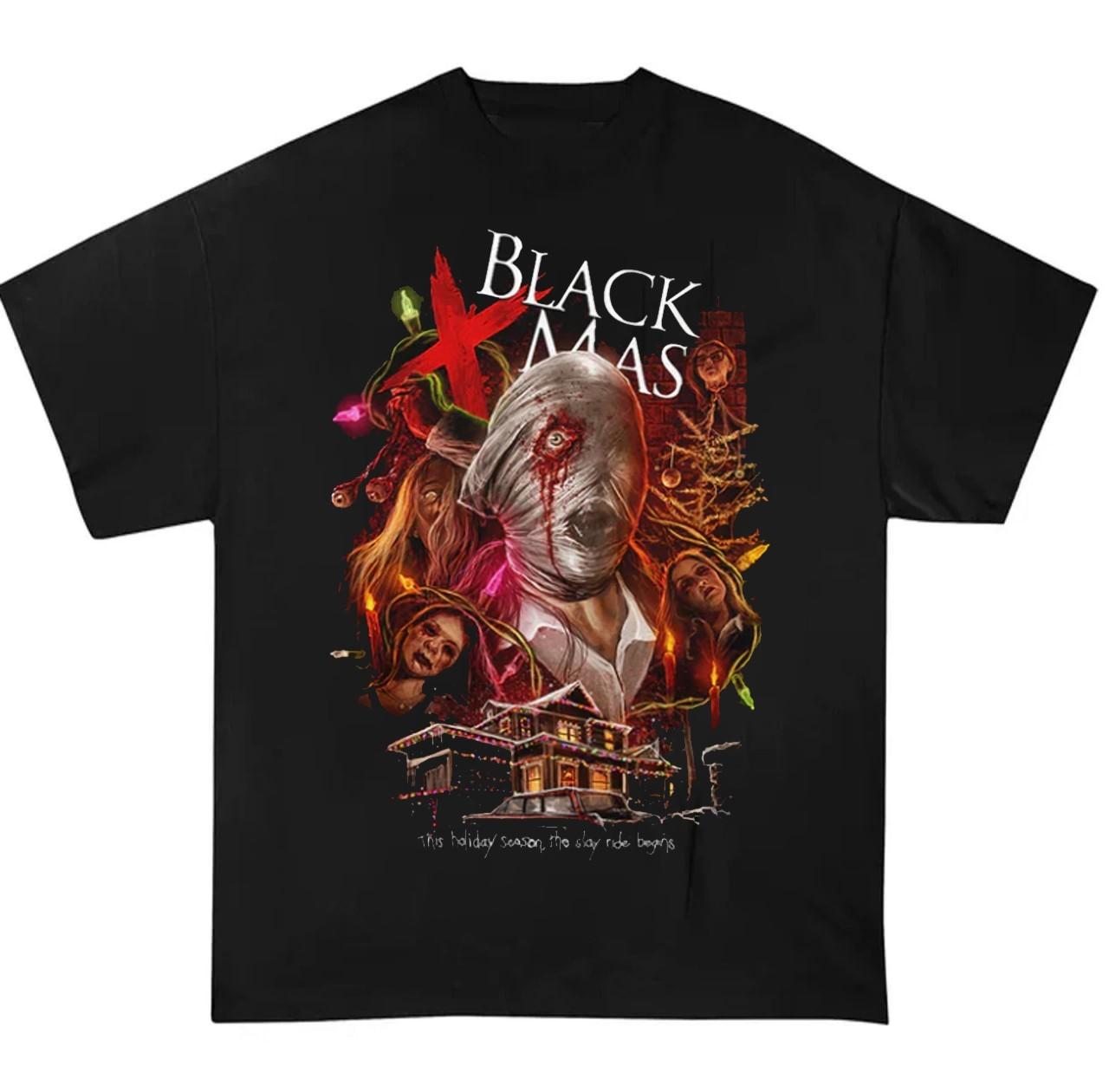 

Black Xmas Graphic Unisex Short Sleeve Shir S-5XL Gift Fan S