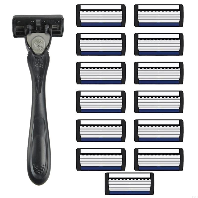 

Мужские водонепроницаемые ручные бритвы 7-слойные бритвы со сменными головками безопасные бритвы для удаления волос ручной бритвенный станок для ежедневного использования
