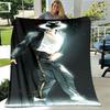 Michael Jackson retro printed blanket Flannel Warm Blanket Soft and Comfortable Blanket picnic blanket bed linings Birthday Gift
