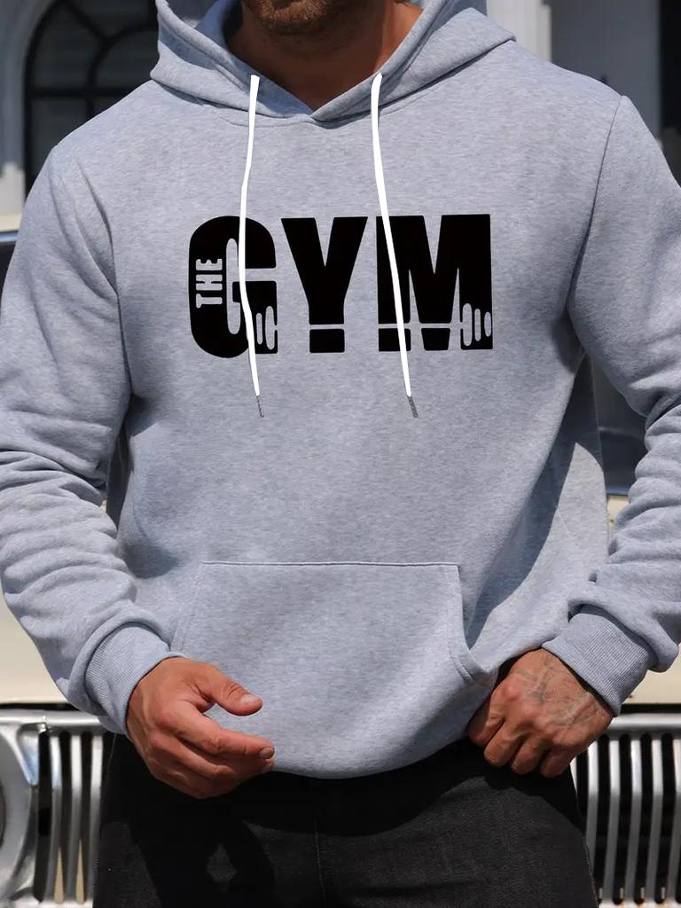 Men's Autumn and Winter Fashionable Casual Loose New York City Graphic Printed Long Sleeved Round Neck Sweatshirt