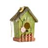 Hummingbird Cage House Outdoor Cage Nest Box Nest Cage Standing Hideouts Painted House for Small Bird
