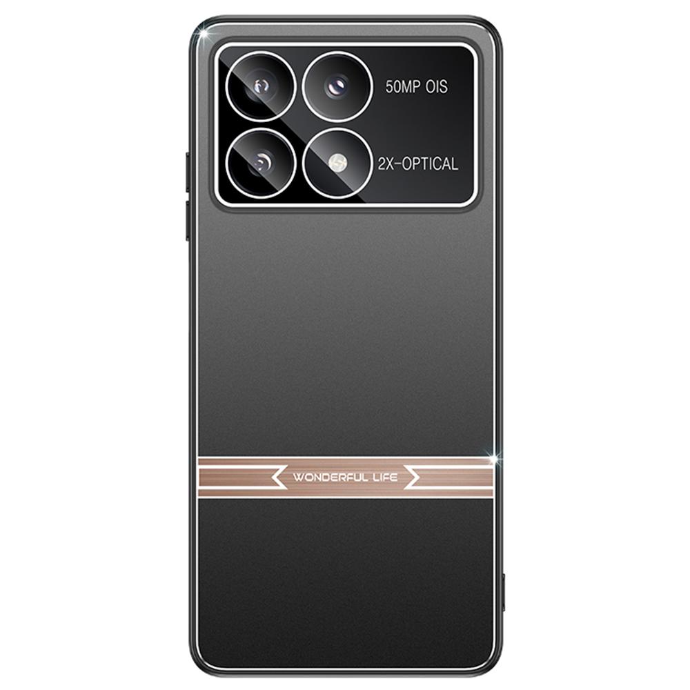 For Xiaomi Poco F6 Pro 5G/Redmi K70 5G/K70 Pro 5G Case Matte Metal Back PC+TPU Phone Cover