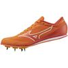 Track and Field Shoes 2 Club Activities Lightweight Short Distance Track and Field Spikes for Tracks Less Than 800m Orange X White Cm 2E