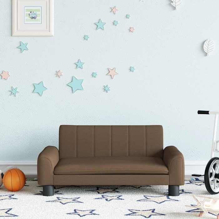 VidaXL Children's Sofa Brown 70x45x30 Cm Fabric 3196271