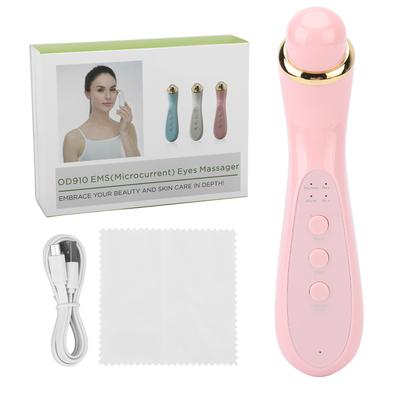 EMS Augenmassagegerät Heiße Kompresse Mikrostrom Vibration Handliches Gesichts- Augenmassagegerät Rosa