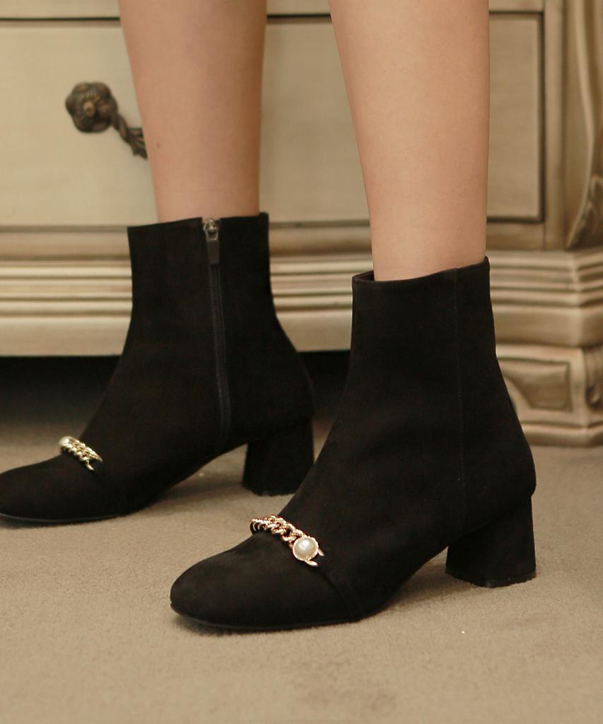 Fri Fla 19B409 Suede Black Ankle