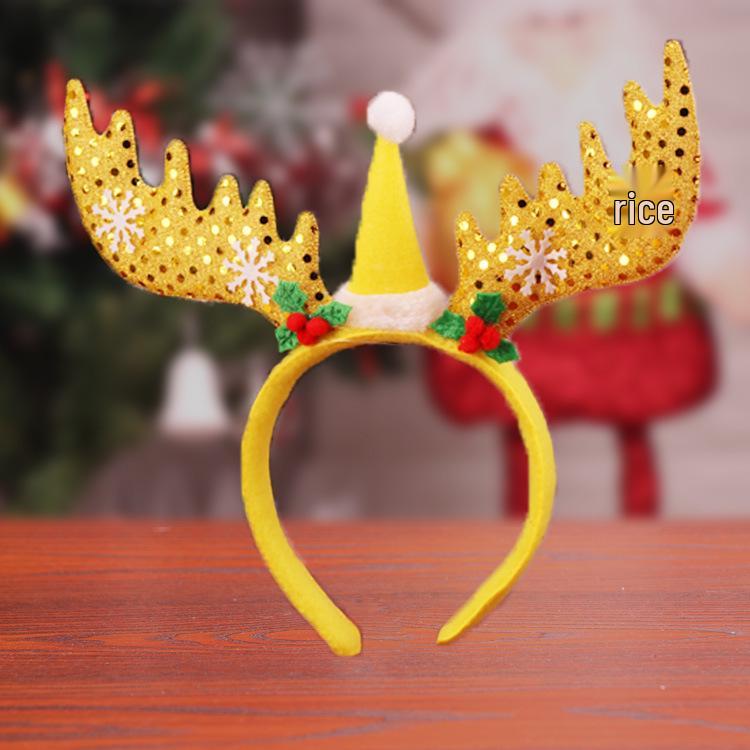 Luminous Christmas Antler Headband for Children & Adults