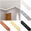 1PC New Adhesive Ceiling Decorative Strip Waterproof Wall Stickers Baseboard Wallpaper Home Decoration Wall Border Skirting