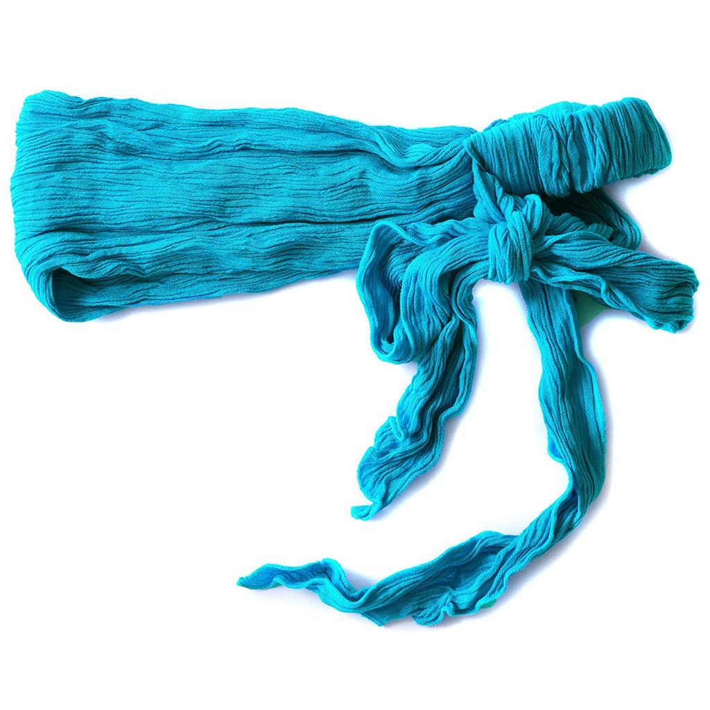 CHARM Turban Rayon Hair One Size Fits Turquoise Hairband, Scarf, Turban, All,