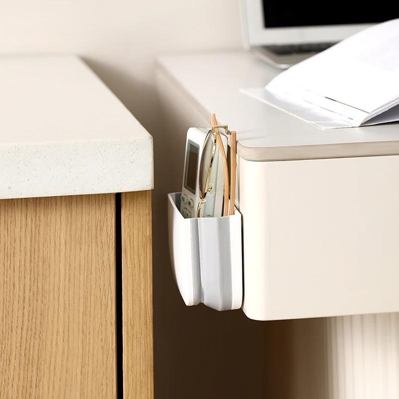 Foldable Storage Box Magnetic Wall Mounted Non Perforated Kitchen Storage Rack Household Bathroom Cosmetics Organization Rack