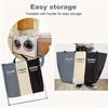 3-Section Foldable Laundry Hamper with Oxford Bags & Aluminum Frame - Dark Light Print, Ideal for Home & Dorm Clothes Storage