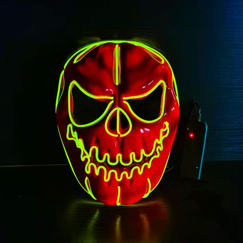 LED Luminous Halloween Pumpkin Ghost Mask