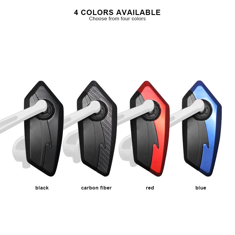 Bicycle Handlebar Reflector Rear View Mirror Mountain MTB Electrical Bike Scooter Wide-Range Cycling Adjustable Angles Mirrors