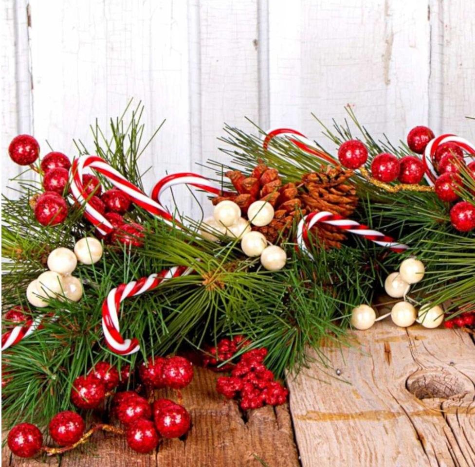Christmas Tree Cane 15cm, 3 Pcs
