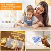 LED Luminous Blackboard Drawing Toys Magic Light Board Transparent Graffiti Coloring Art Acrylic Marker Message Board Kids Gift