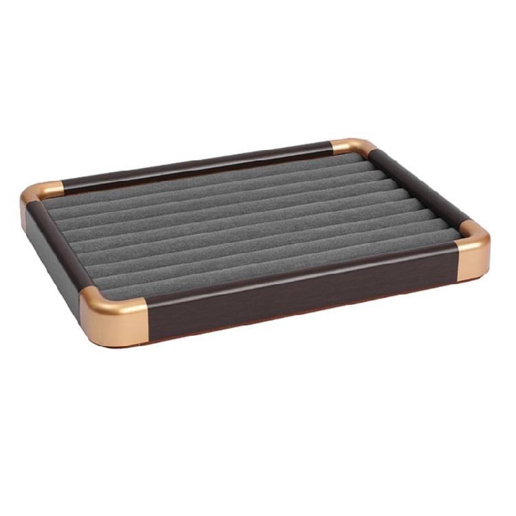 Jewelry Display Tray with Protective Velvets Lining Jewellery Holder Accessory Presentation Stand for Home or Shop Use