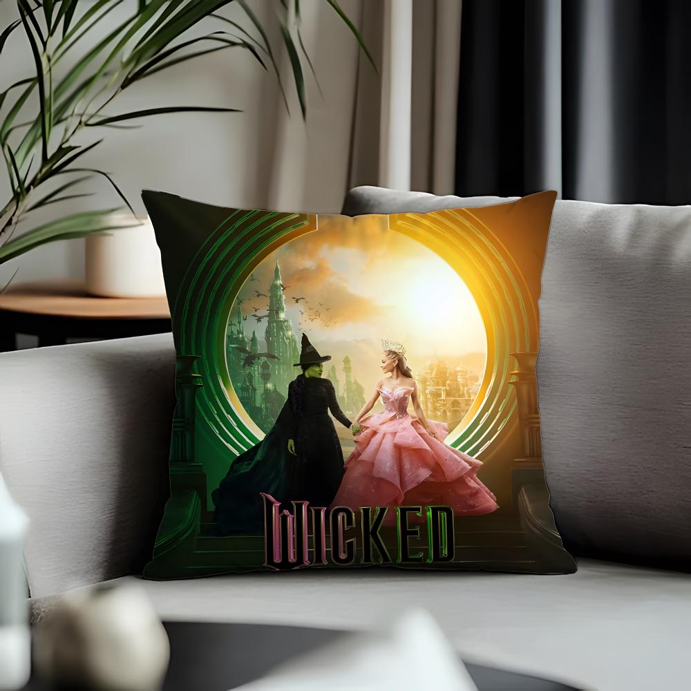Viral Wwickedew Cushion Cover Antidustmite Pillowcase Invisible Zipper Silky Short Plush Sofa Cushion Cover