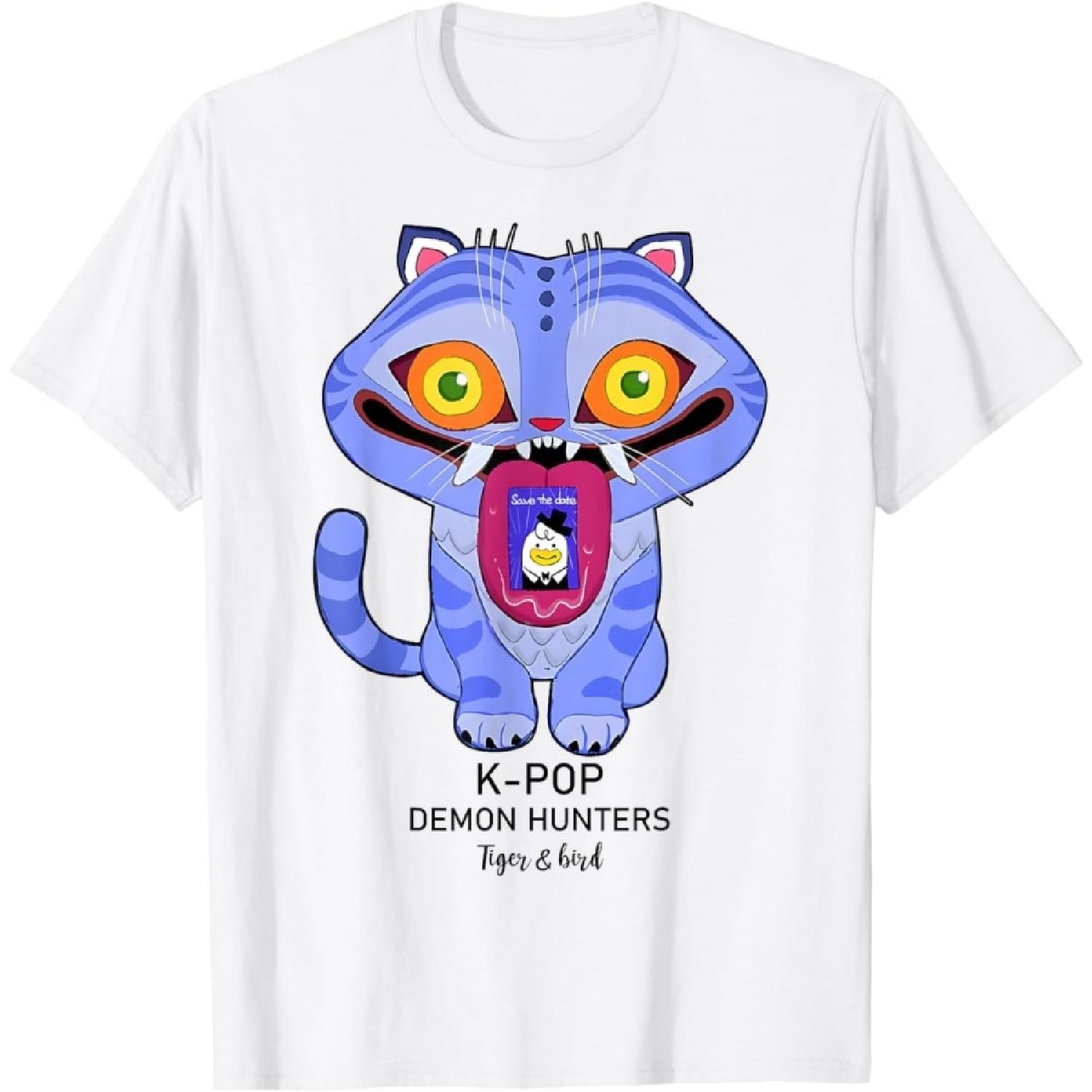 NeotoBatAO Demon Hunters Tiger T-Shirt XXXXXL белый