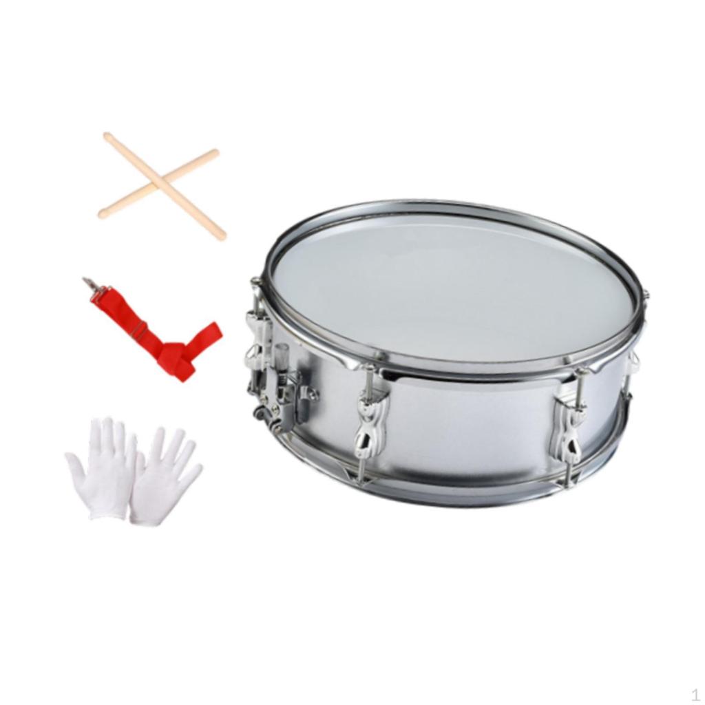 14 In Snare Drum for Music Practice with Accessories All Ages