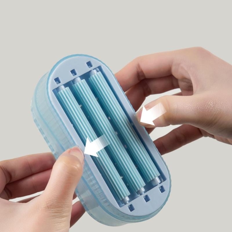 Rolling Soap Dispenser Storage Case NonSlip Design Foaming Soap Holder Bathroom Organizers for Household Home Use