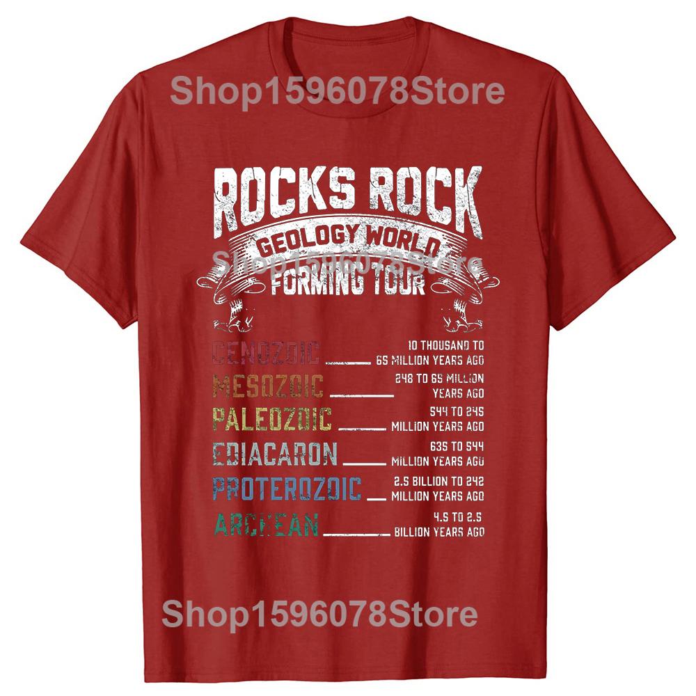 Смешная Геология Горные Породы Юмор Геолог Футболки с Коротким Рукавом Подарки Мужская Одежда Мода Повседневная Свободная Оверсайз Футболка S