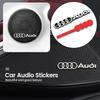 4pcs/lot Hi-Fi Speaker 4JHGEo Speaker 3D Aluminum Badge Emblem Stereo Sticker For 4JHGE A3 A4 A5 A6 A7 A8 S3 S4 Q2 Q3 Q5 Q7