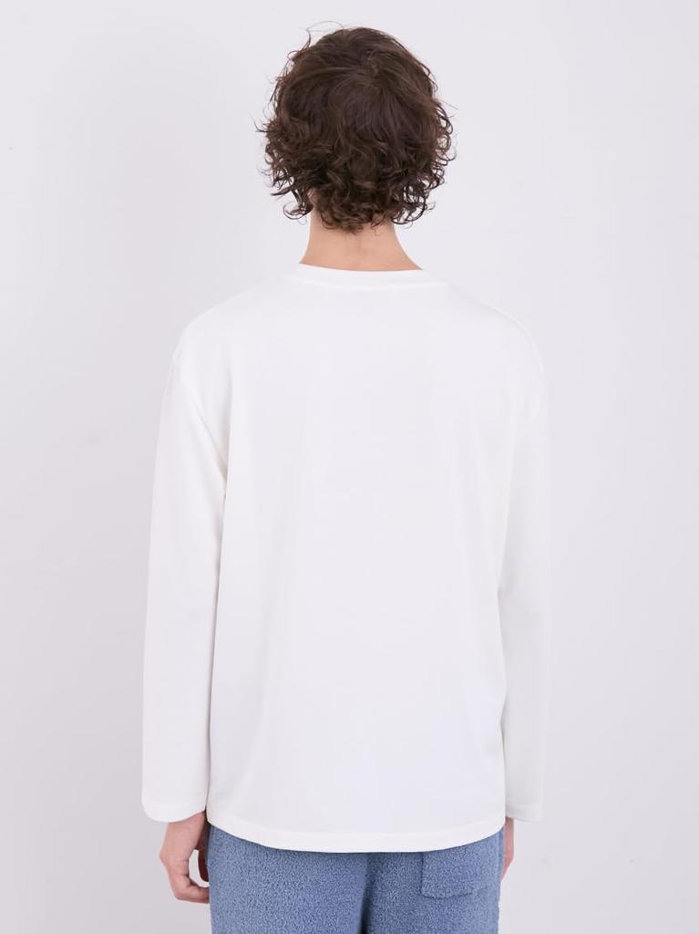 Gelato Pique HOMME Inlay Gelato Monster Print Long PMCT245923 OWHT T-Shirt Men's