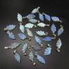 925 Sterling Silver Chakra Crystal Healing Stone  Natural Moonstone Wing Pendant for Calm Mind and Relieve Tension