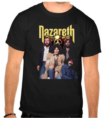 Nazareth Rock Music Logo Schwarz T-Shirt -1277