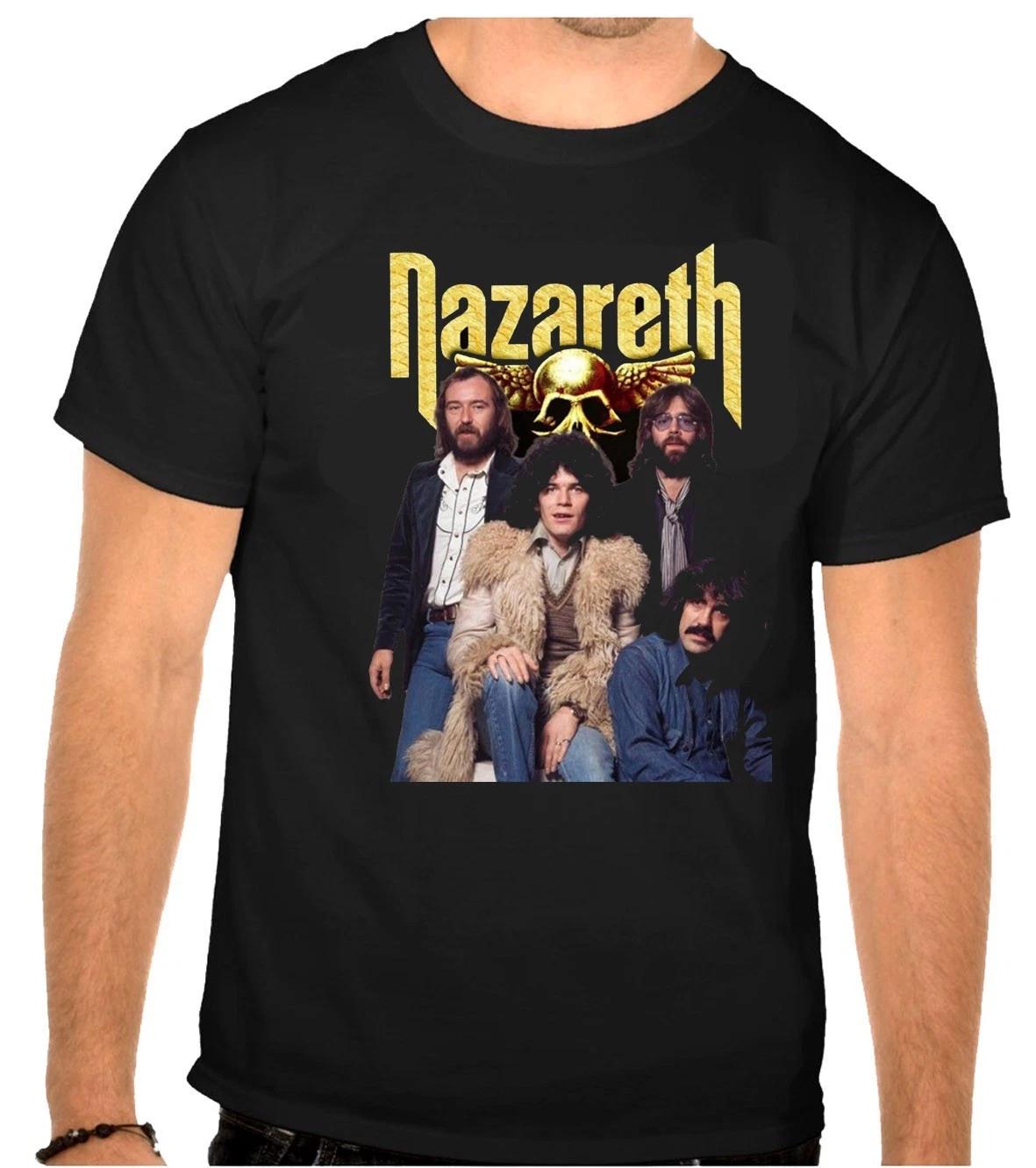 Nazareth Rock Music Logo Black T-Shirt -1277- 2XL