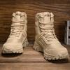 Men's Climbing Shoes Tactical Boots Waterproof Military High Quality Motorcycle Hunting Hiking Shoes Breathable Boots