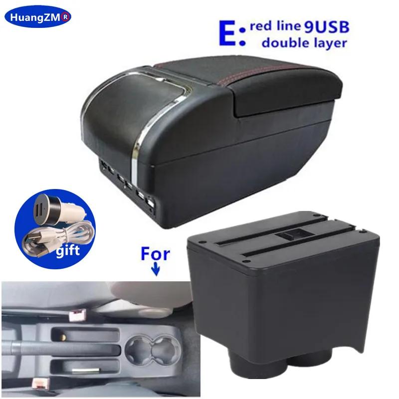For Volkswagen Polo Armrest Box For VW Polo 9N 3 Mk4 Car Armrest Box 2002-2009 Interior Retrofit Storage Box Car Accessories