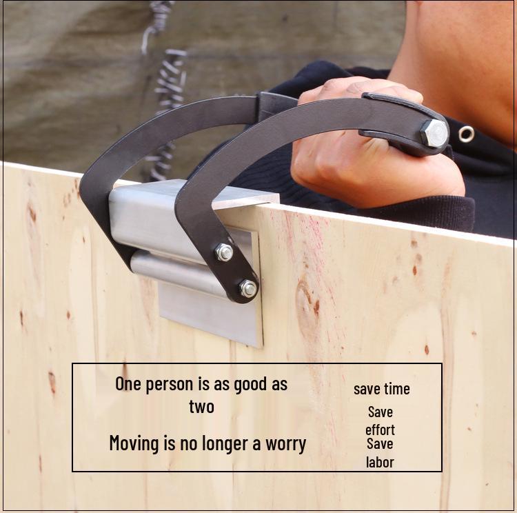 High-Strength Wooden Board Lifter: Quick Handling Clamp for Single-Person Use