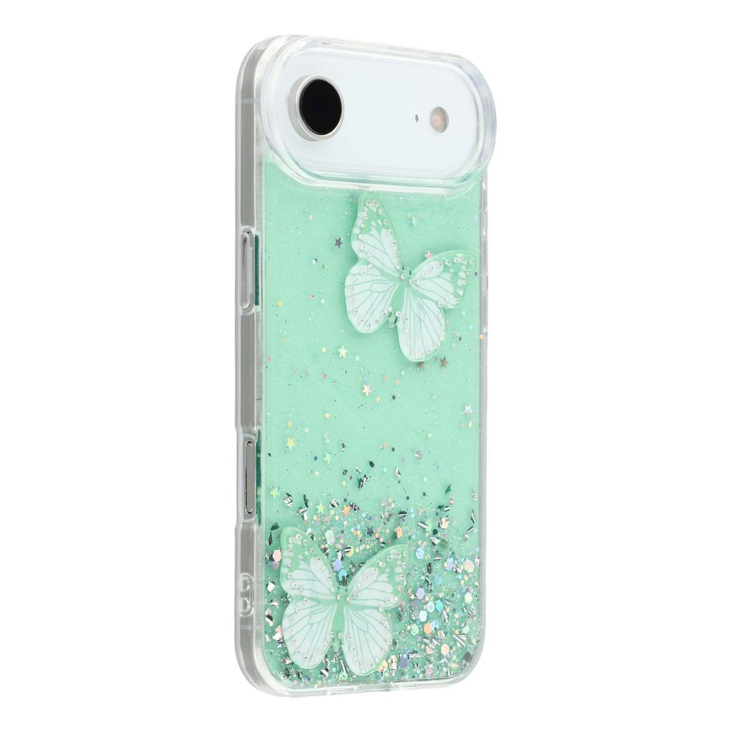 For iPhone Air Case Epoxy PVC Butterfly TPU Aesthetics Phone Cover