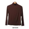 Women's Black Half-High Collar Long-Sleeve Shirt - Korean Style, 2025 Spring/Autumn