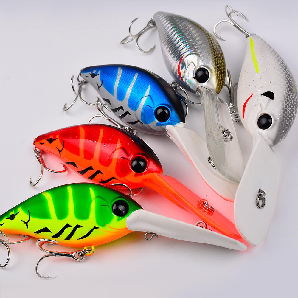 12,5 CM 24,5 G Esca Minnow da Pesca Galleggiante Roccia Plastica Pesce Esca Piccolo Grasso Esca Luya Amo 4 # Attrezzatura da Pesca