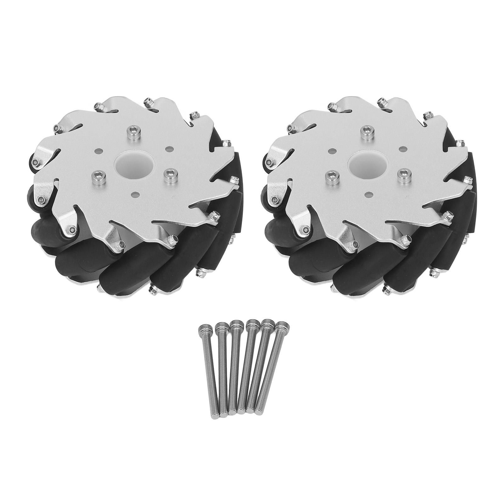 

2 Sets 127mm5in Omni Directional Wheel 45KG Load Chassis Car Kit for DIY Education Robot Car Omni