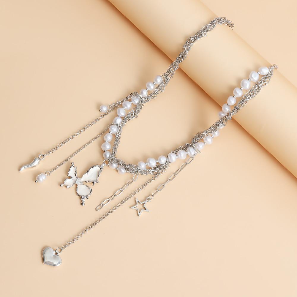 Imitation Pearls Imitation Pearls Necklace Cool Irregular Imitation Pearl Choker  Women