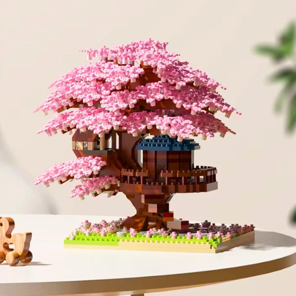 Construction Bricks Sakura Cherry Blossom Brick Set 2151 Pcs.