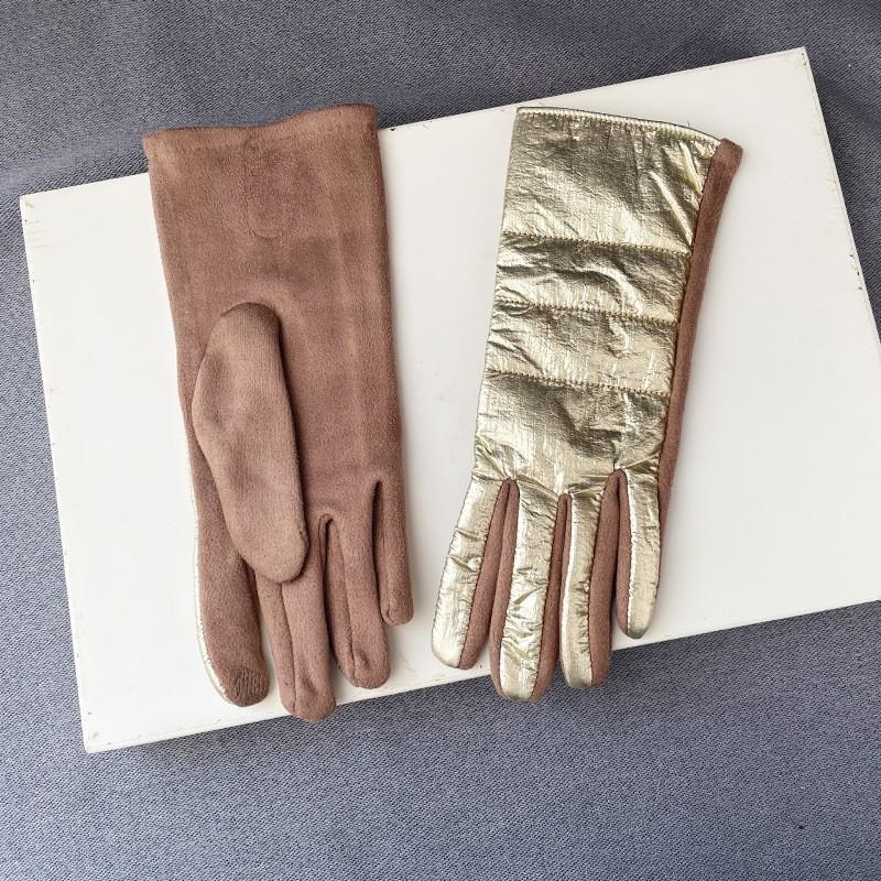 Womens Faux Suede Gloves Warm Touchscreen Compatible Winter Driving