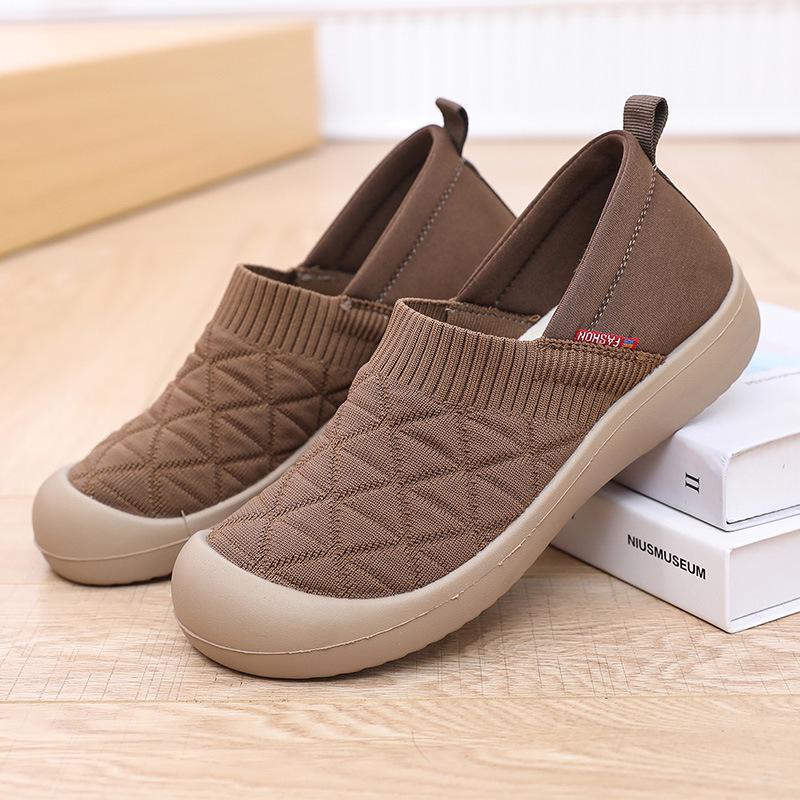 Spring & Autumn Women's Slip-On Soft Sole Shoes - Lightweight, Comfortable, Non-Slip, Fashionable for Work & Casual Wear