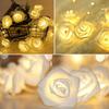 Serial String Lights - 14 LED White Rose, 10 Feet Fairy Lights for Home Decor,Mandir,Deepawali & Diwali Decoration, Christmas