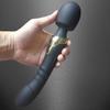 Vibratore Bacchetta AV in Silicone a Doppia Estremità 10 Modalità Stimolatore Clitorideo Massaggiatore Punto G Giocattolo Adulto Ricaricabile