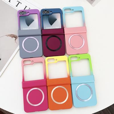 Suitable for Samsung Z Flip6 Gradient Skin Feeling Z Flip3 Z Flip4 Magnetic Zflip5 PC Protective Case